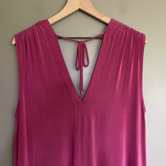 ANTHROPOLOGIE Eri + Ali Briella Tunic Dress Size Small Purple Pink Red Relaxed - Picture 12 of 16